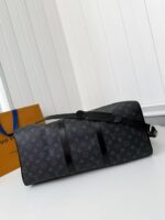 New KEEPALL BANDOULI??RE black check travel bag N14202 - Image 6