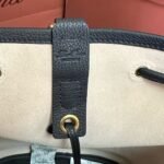 loro piana extra black imported cowhide drawstring backpack Size: 25*27*14cm - Image 6