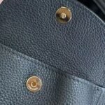 loro piana extra black imported cowhide drawstring backpack Size: 25*27*14cm - Image 9