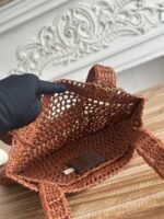 chloe spring and summer new style SUMMER BANANA dopamine color caramel color pure handmade straw wov - Image 5