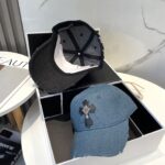 Chrome Hearts denim patch baseball cap - Image 3