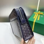 Goyard imported cowhide with canvas large toilet bag Size: 30*23*8cm - Image 3