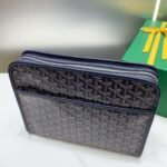 Goyard imported cowhide with canvas large toilet bag Size: 30*23*8cm - Image 5
