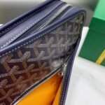 Goyard imported cowhide with canvas large toilet bag Size: 30*23*8cm - Image 8