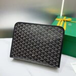 Goyard imported cowhide with canvas large toilet bag Size: 30*23*8cm - Image 2