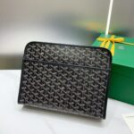 Goyard imported cowhide with canvas large toilet bag Size: 30*23*8cm