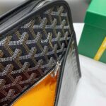 Goyard imported cowhide with canvas large toilet bag Size: 30*23*8cm - Image 9