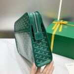 Goyard imported cowhide with canvas large toilet bag Size: 30*23*8cm - Image 3