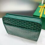 Goyard imported cowhide with canvas large toilet bag Size: 30*23*8cm - Image 5