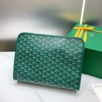 Goyard imported cowhide with canvas large toilet bag Size: 30*23*8cm - Image 2