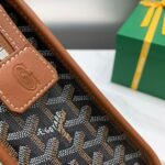 Goyard imported cowhide with canvas large toilet bag Size: 30*23*8cm - Image 7
