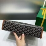 Goyard imported cowhide with canvas large toilet bag Size: 30*23*8cm - Image 4