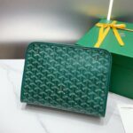 Goyard imported cowhide with canvas small toilet bag Size: 25*18*7cm - Image 2
