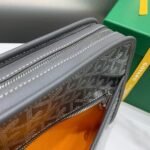 Goyard imported cowhide with canvas small toilet bag Size: 25*18*7cm - Image 9