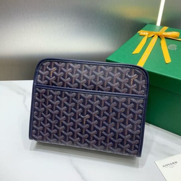 Goyard imported cowhide with canvas small toilet bag Size: 25*18*7cm