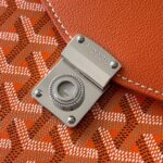 Goyard imported cowhide with canvas one-shoulder crossbody bag Size: 21*16*4cm - Image 8