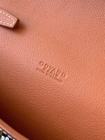 Goyard imported cowhide with canvas one-shoulder crossbody bag Size: 21*16*4cm - Image 9