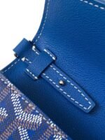 Goyard imported cowhide with canvas one-shoulder crossbody bag Size: 21*16*4cm - Image 8