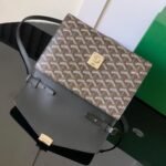 Goyard imported cowhide with canvas one-shoulder crossbody bag Size: 21*16*4cm - Image 5