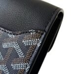 Goyard imported cowhide with canvas one-shoulder crossbody bag Size: 21*16*4cm - Image 7