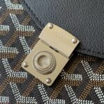 Goyard imported cowhide with canvas one-shoulder crossbody bag Size: 21*16*4cm - Image 8