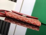 Goyard imported cowhide with canvas one-shoulder crossbody bag Size: 21*16*4cm - Image 4