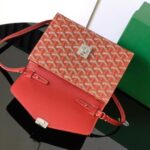 Goyard imported cowhide with canvas one-shoulder crossbody bag Size: 21*16*4cm - Image 5