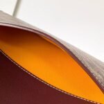 Goyard imported cowhide with canvas one-shoulder crossbody bag Size: 21*16*4cm - Image 8