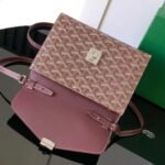 Goyard imported cowhide with canvas one-shoulder crossbody bag Size: 21*16*4cm - Image 5