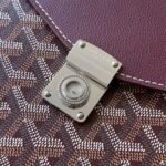 Goyard imported cowhide with canvas one-shoulder crossbody bag Size: 21*16*4cm - Image 7