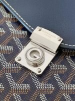 Goyard imported cowhide with canvas one-shoulder crossbody bag Size: 21*16*4cm - Image 7