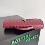 BOTTECA VENETA uses exquisite craftsmanship intreccio woven imported sheepskin evening clutch bag Si - Image 4