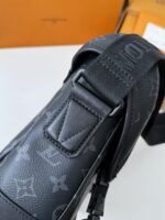LV VOYAGER Small Black Floral Postman Bag M1251 Size: 2.5*11*33 - Image 8