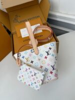 LV ALL White Three-Color Handbag M1308 Size: 8*12*16cm - Image 5