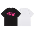 Balenciaga White/Black Logo Print Cotton T-Shirt - Image 3