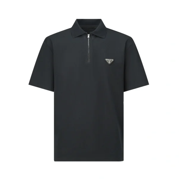 PRADA Polo shirt short sleeve top triangle diamond logo polo