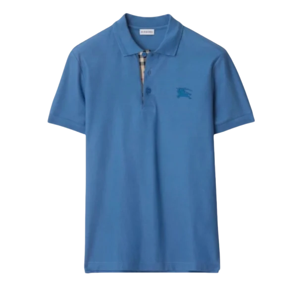 Burberry classic warhorse polo shirt lapel top Blue