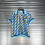 Casablanc Masao San Print Silk Shirts, Short Sleeve Loose Casual T-Shirt - Image 2