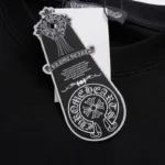 ChromeHearts logo lettering T-shirt BLACK - Image 7