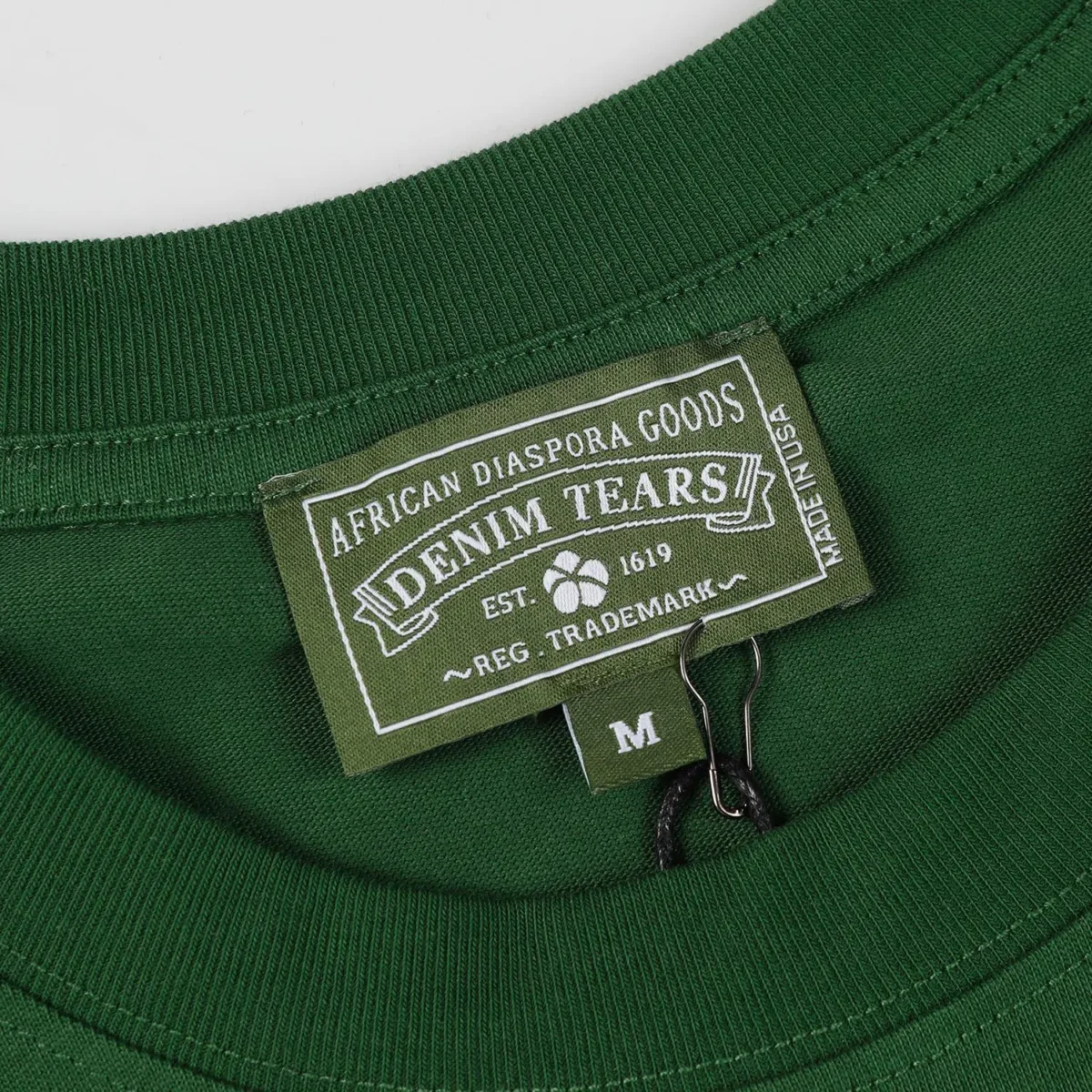 Denim Tears T-Shirt Cotton Green - Image 8