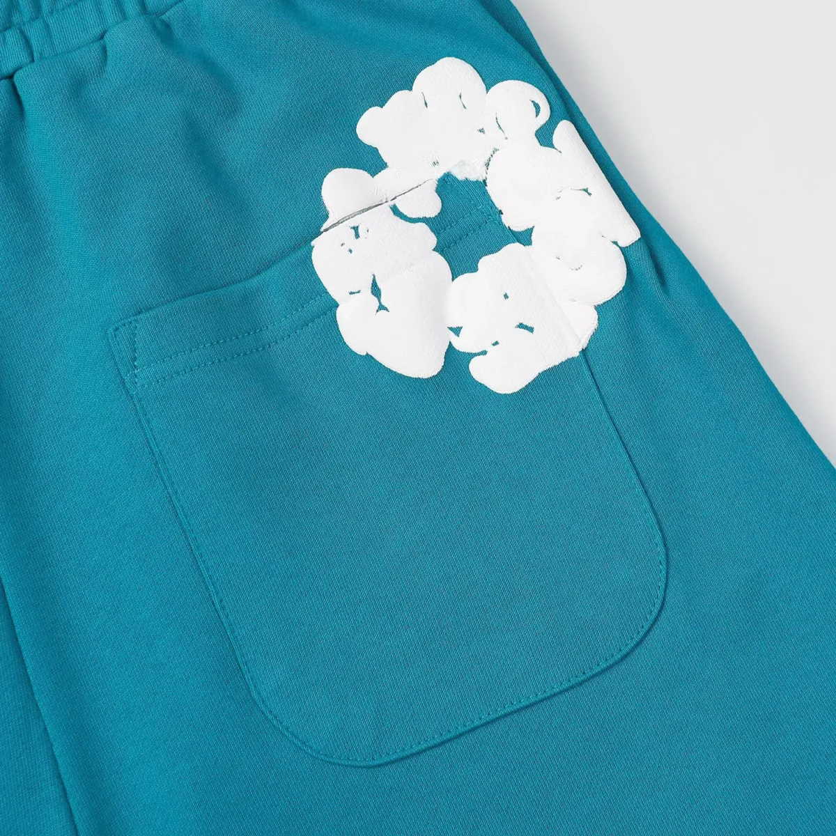 Denim Tears The Cotton Wreath Shorts Lake Blue - Image 4