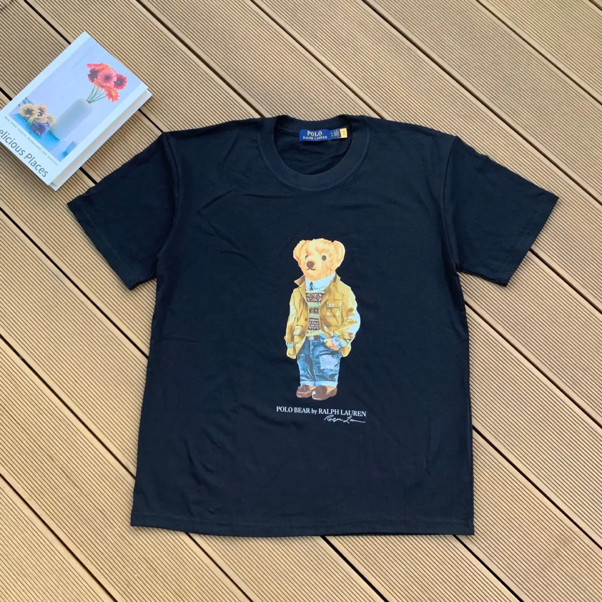 Ralph Lauren Polo Bear Jersey Cotton T-shirt Vintage Bear - Image 1