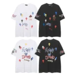 Chrome Hearts Sanskrit letters printed graffiti T-shirt