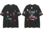 Chrome Hearts Sanskrit letters printed graffiti T-shirt - Image 3
