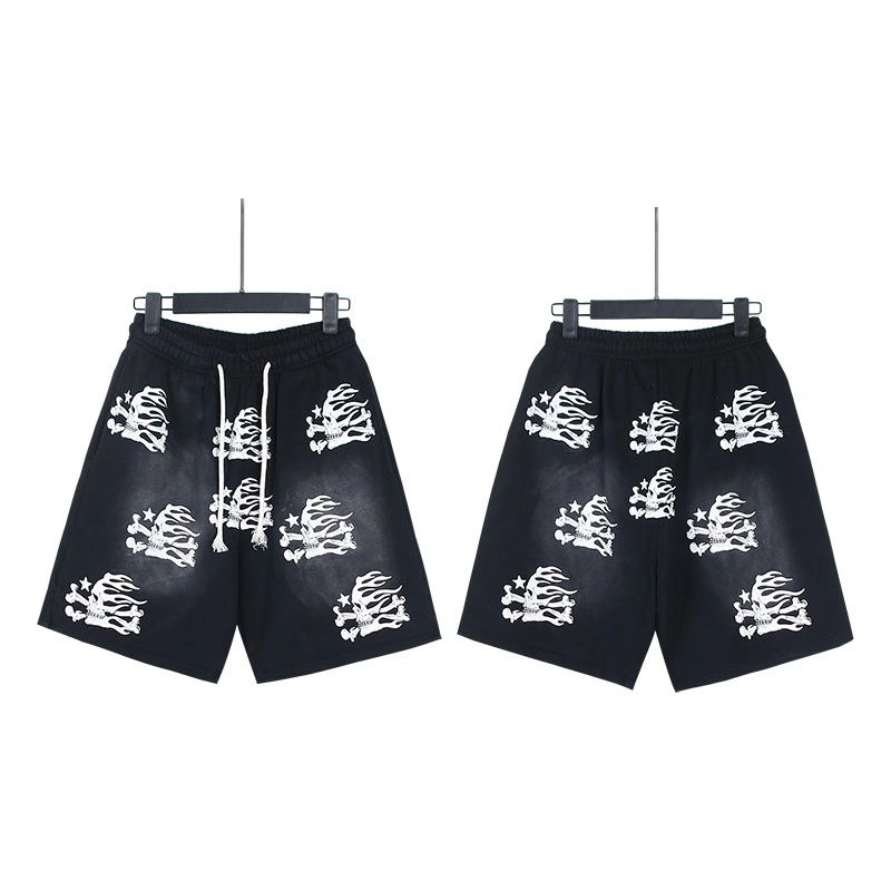 CA602A5C-B9A6-4532-8B89-508393E8B456 Hellstar washed vintage print shorts - Image 1