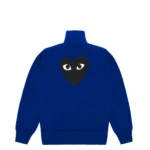 Play Comme des Garçons Track Jacket - Blue / Big Heart Print - Image 2