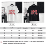 Louis Vuitton lv logo printed lettering T-shirt Black - Image 2