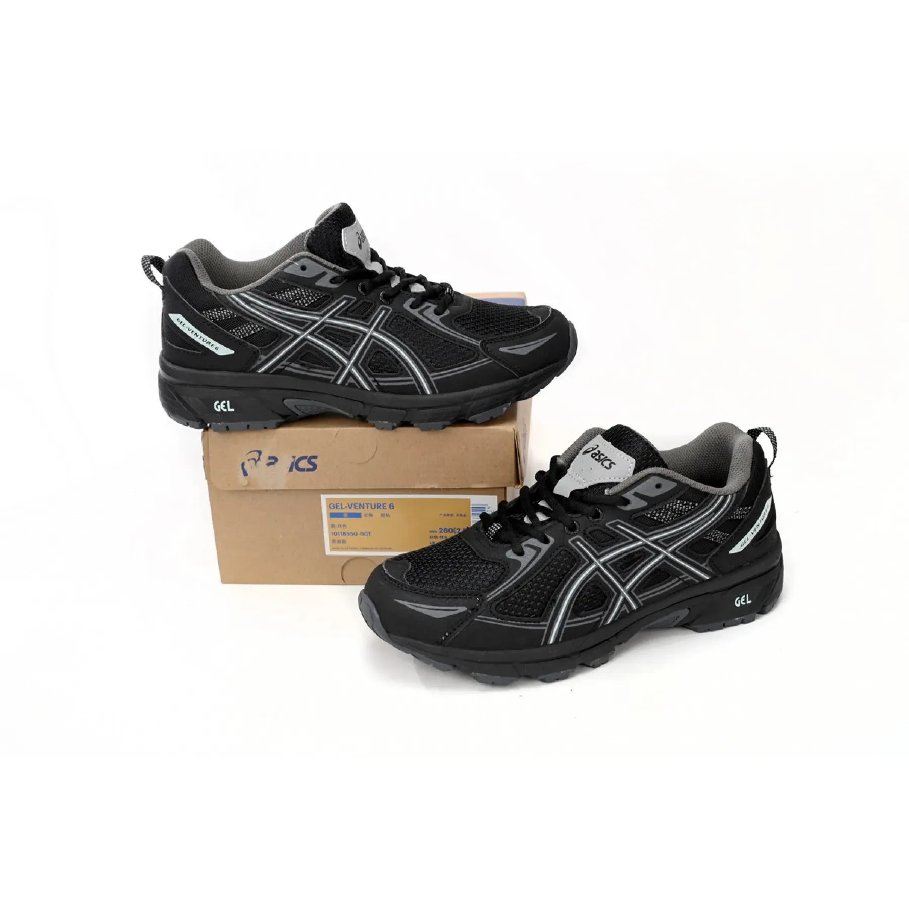 A*ICS Gel-Venture 6 Trail Running Shoes Dark Moon 1011B550-001 - Image 4