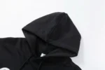 CELINE LOOSE HOODIE IN COTTON FLEECE BLACK - Image 3