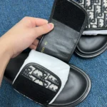 D*or Aqua Sandal Beige and Black Dior Oblique Jacquard - Image 9